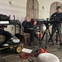 BBC's A Life in Ten Pictures shoot. DB Directing 